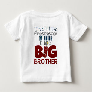 Großer Bruder Preganancy Mitteilungs-Shirt Baby T-shirt