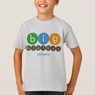 Großer Bruder punktiert personalisierten T - Shirt