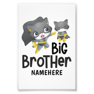 Großer Bruder Superheld Katzen Illustration Benutz Fotodruck