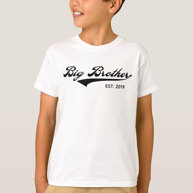Großer Bruder-T-Shirts (Est/seit dem Jahr T-Shirt (Vorderseite)