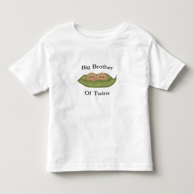 Grosser Bruder von Zwillingen Kleinkind T-shirt (Vorderseite)