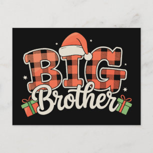 Großer Bruder Weihnachtsmannmütze Weihnachten Rot