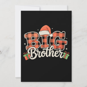 Großer Bruder Weihnachtsmannmütze Weihnachten Rote Einladung
