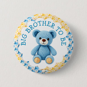 Großer Bruder werden   Baby-Party für Jungen Button