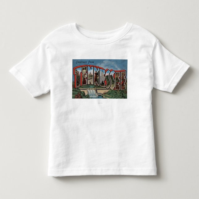 Großer Buchstabe ScenesTennessee Tennessees Kleinkind T-shirt (Vorderseite)