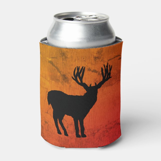Großer Buckel mit Big Horns Silhouette Dosenkühler (Kanne Vorderseite)