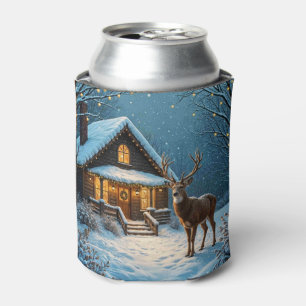 Großer Bucks schneereicher Weihnachtsbesuch Dosenkühler