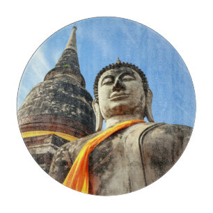 Großer Buddha in Ayutthaya, Thailand Schneidebrett
