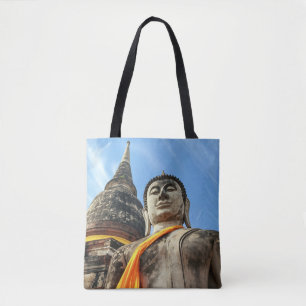 Großer Buddha in Ayutthaya, Thailand Tasche
