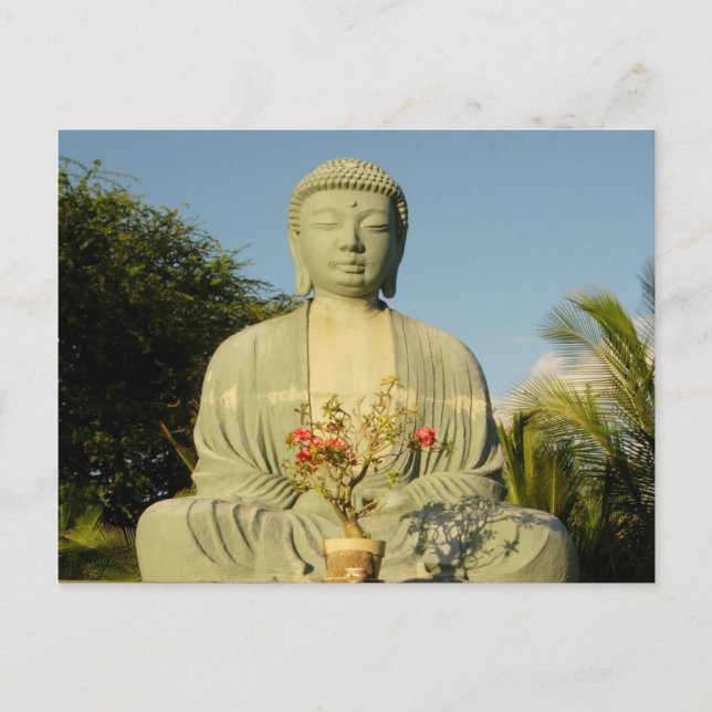Großer Buddha in Lahaina Jodo Mission Postkarte (Vorderseite)