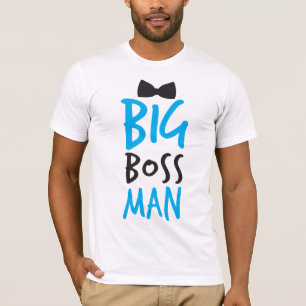 Großer Chef Mann nettes Bossy-Design mit Krawatte T-Shirt