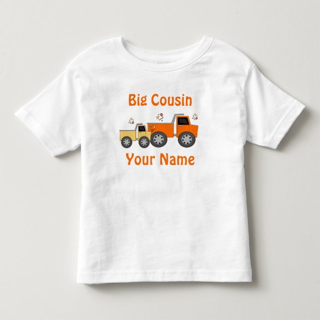 Großer Cousin-LKW-personalisierter T - Shirt (Vorderseite)