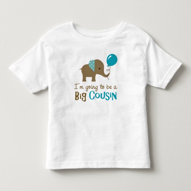 Großer Cousin, zum - Mod-Elefant zu sein Kleinkind T-shirt (Vorderseite)