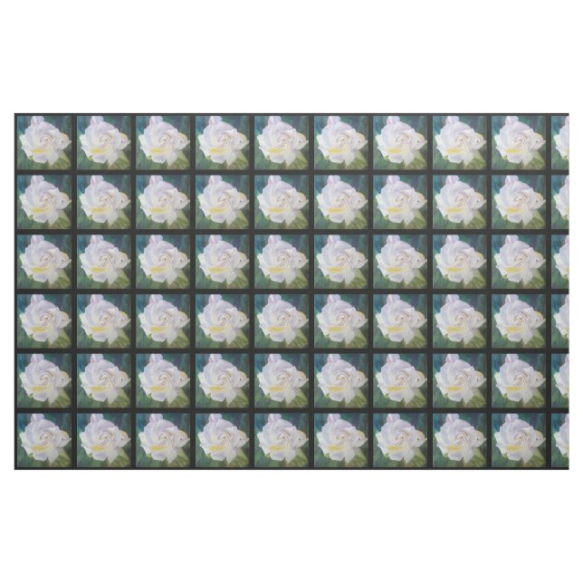 Großer cremefarbener Gardenia Stoff (Fat Quarter (45,7 x 55,9 cm))