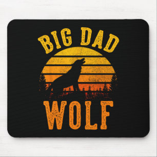 Großer Dad Wolf Lustiger Outdoor-Camping-Liebhaber Mousepad