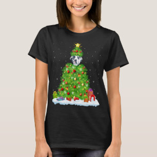 Großer Dane Hund Xmas Licht Baum Funny Great Dane T-Shirt