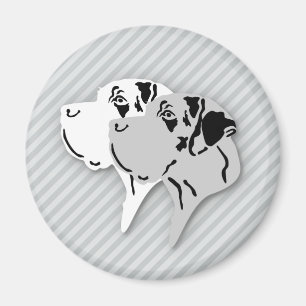 Großer Däne Illustration Magnet