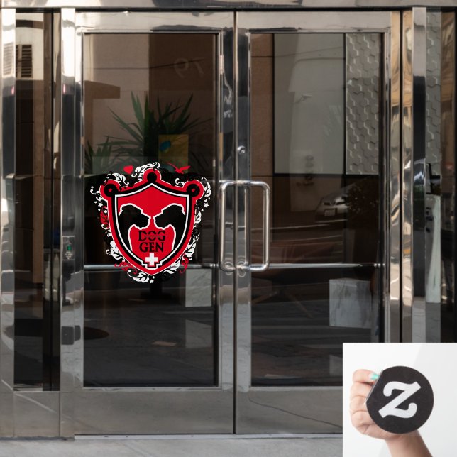 Großer Dane-Sticker / Kleben Fensteraufkleber (Büro Tür)