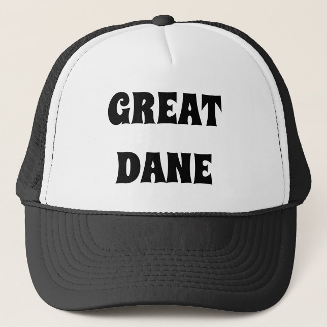 GROSSER DANE TRUCKER HAT TRUCKERKAPPE (Vorderseite)
