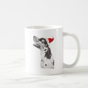 Großer Däne-Weihnachtsmannmütze Kaffeetasse
