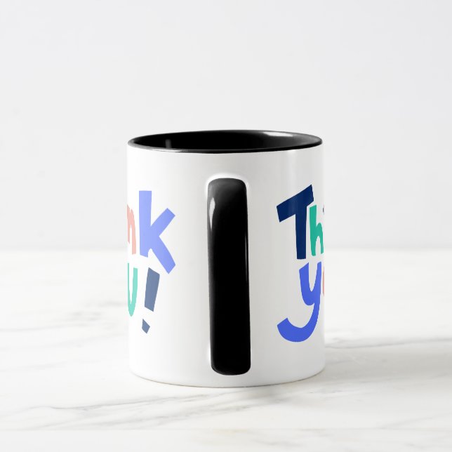 "Großer Dank!" Zeigen Sie damit Ihren herzlichen D Tasse (Griff)