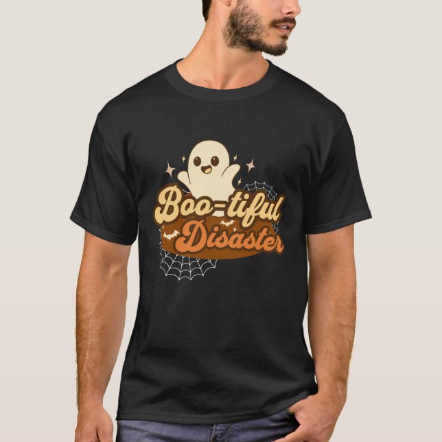 Großer Desaster Funny Halloween T-Shirt (Vorderseite)