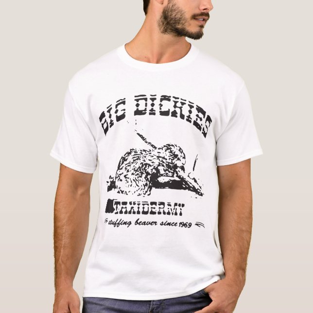 Großer DickiesTaxidermy, der Biber-Enten-Rotwild H T-Shirt (Vorderseite)