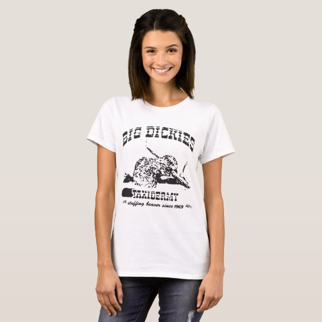 Großer DickiesTaxidermy, der Biber-Enten-Rotwild H T-Shirt (Vorne ganz)