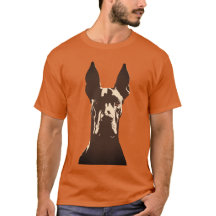 Großer Dogge Hund Schwarz und Orange Hund