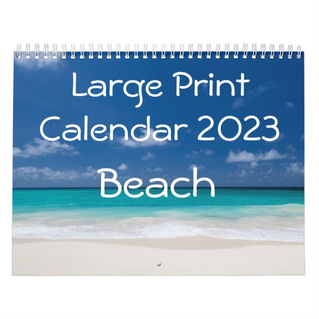 Großer Druckkalender 2023 - Strand Kalender (Titelbild)