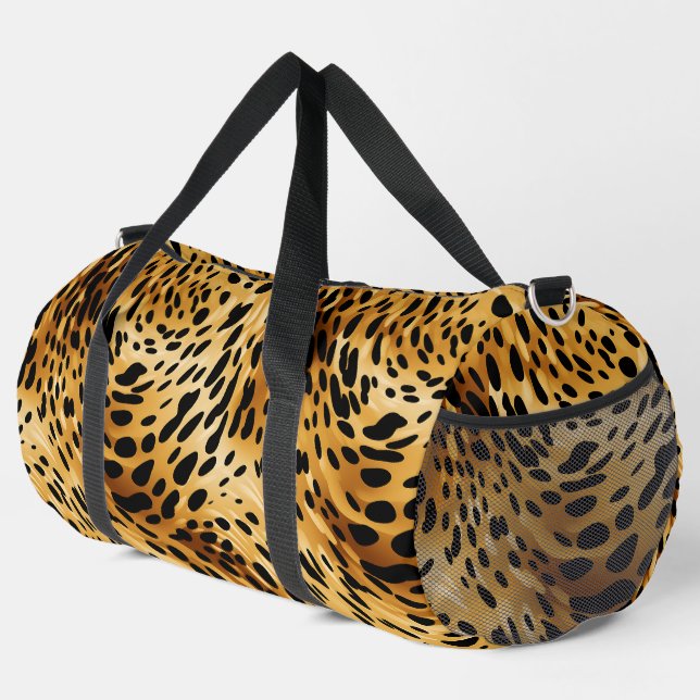 Großer Duffel-Beutel Leopard Print Duffle Bag (Rechte Ecke)