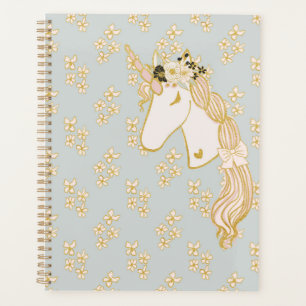 Großer Einhorn Regenbogen Kawaii Magischer Wochent Planer
