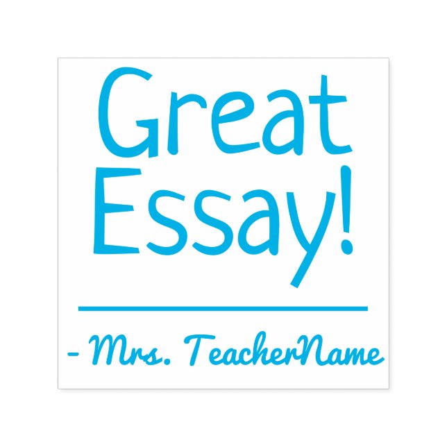 "Großer Essay!" Teacher Feedback Rubber Briefmarke Permastempel (Design)