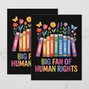 Großer Fan der Menschenrechte  Karte