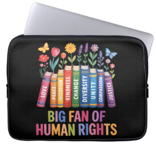 Großer Fan der Menschenrechte  Laptopschutzhülle