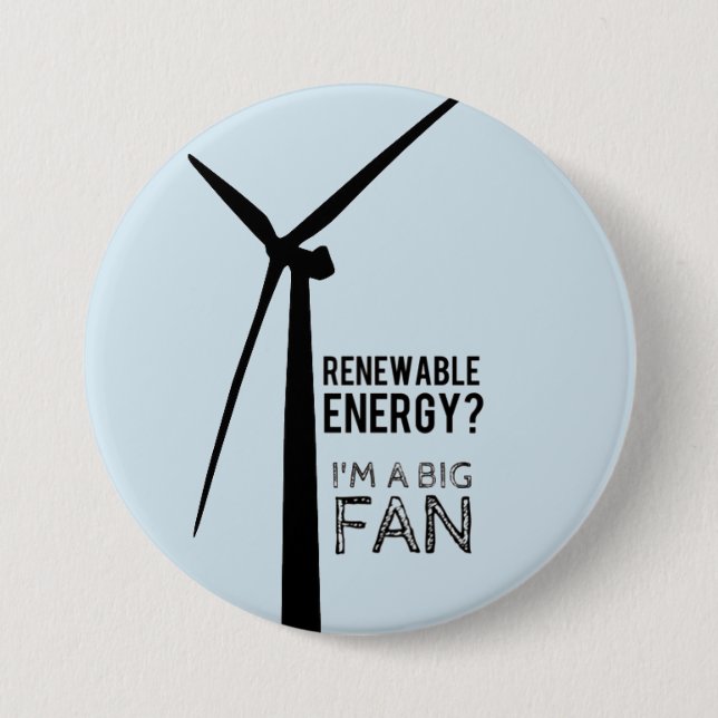 Großer Fan des Energien-Knopfes Button (Vorderseite)