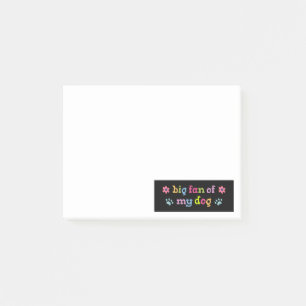 Großer Fan meines Hundes Post-it Klebezettel
