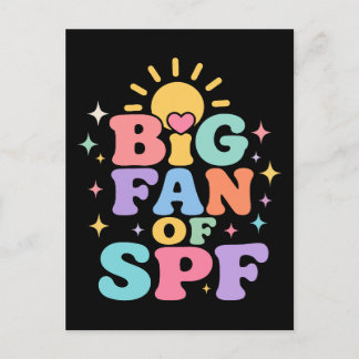 Großer Fan von SPF Sommer-Sonnenschutz Postkarte