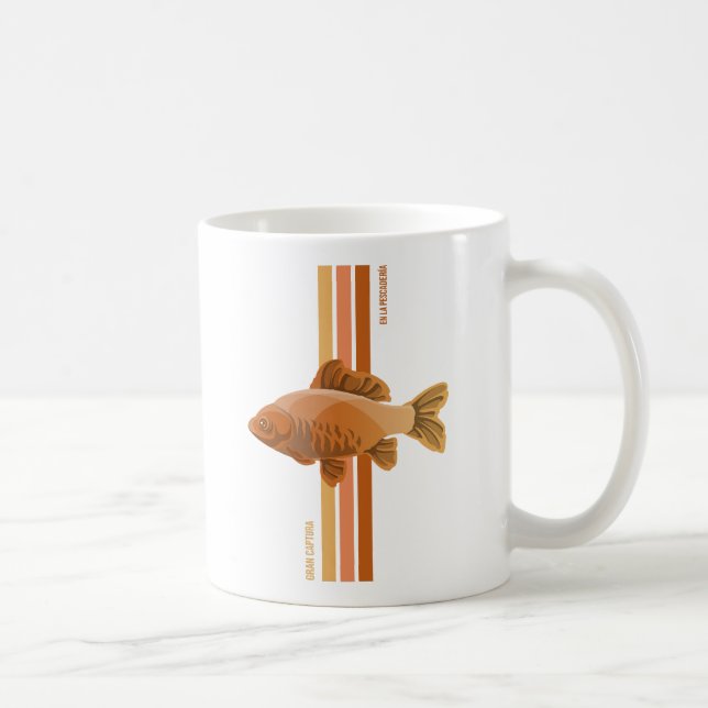 Großer Fang in der Fischhandlung - Big catch Kaffeetasse (Rechts)