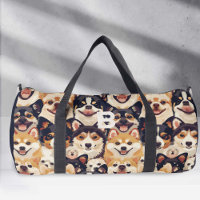 großer farbenfroher Hund, monogramm Tiermuster