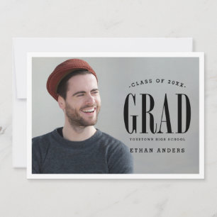 Großer Fett Graduierungspartei für das Foto "Whit Einladung