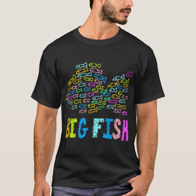 großer Fisch T-Shirt (Vorderseite)