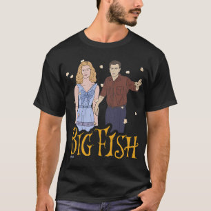 Großer Fisch Tim Burton - "Die Zeit bleibt stehen" T-Shirt