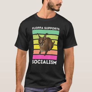 Großer Floppa unterstützt den Sozialismus Caracal T-Shirt