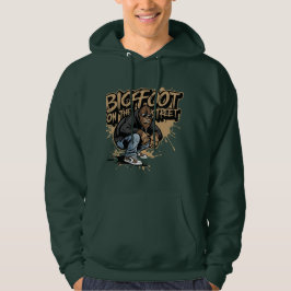 großer Fuß auf der Straße trendy Hoodie