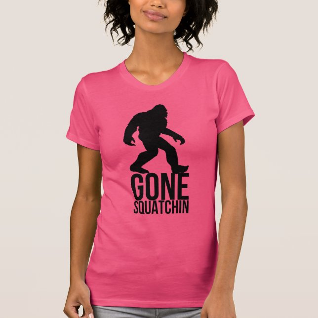 Großer Fuß gegangenes squatchin T-Shirt (Vorderseite)
