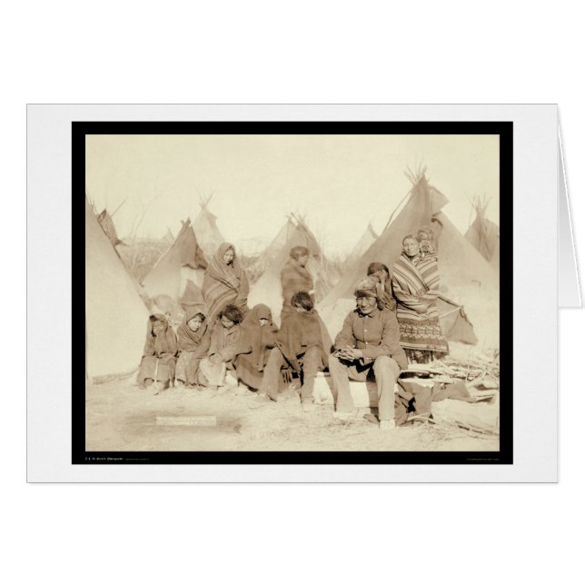 Großer Fuß Miniconjou indisches Lager Sd 1891 (Vorderseite (Horizontal))