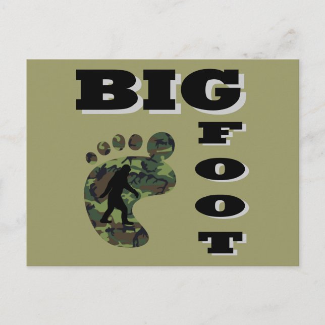 Grosser Fuß mit Fußlogo Postkarte (Vorderseite)