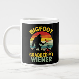 Großer Fuß packte mein Wiener Lustiges Sasquatch Jumbo-Tasse