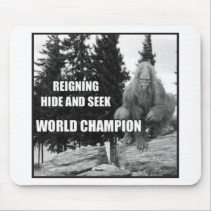 Großer Fuß, Sasquatch Verstecken-Entwurf Mousepad